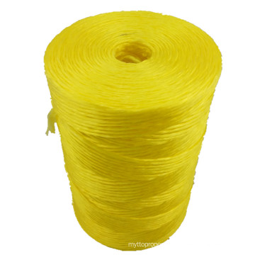 2 ply twisted tough baler twine in yellow colour ,superdan strength